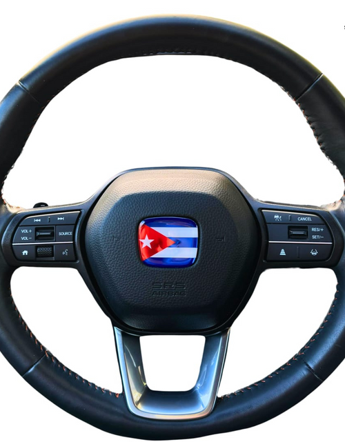 Load image into Gallery viewer, Cuba Flag 3D Emblem Steering Wheel - automotive (comparable with most Hondas)
