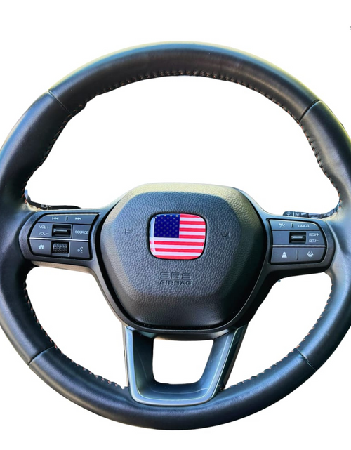 Load image into Gallery viewer, United States of America Flag 3D Emblem Steering Wheel - Automotive, Compatible with Most Hondas
