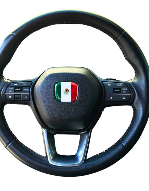 Load image into Gallery viewer, Mexico 3D Emblem Steering Wheel for Automotive - Compatible with Most Hondas
