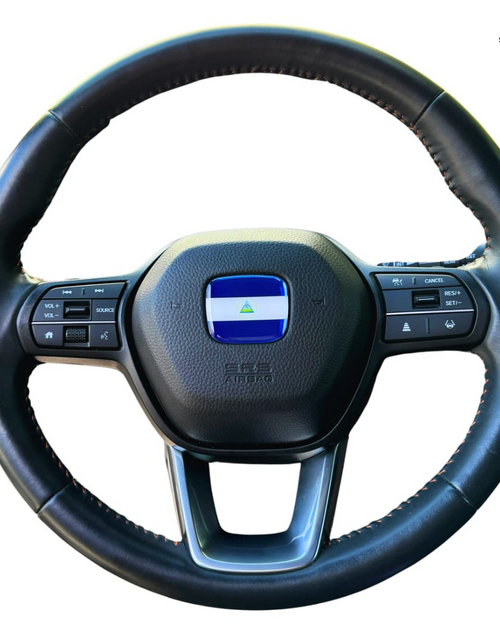 Load image into Gallery viewer, Nicaragua Flag 3D Emblem Steering Wheel - automotive (comparable with most Hondas)
