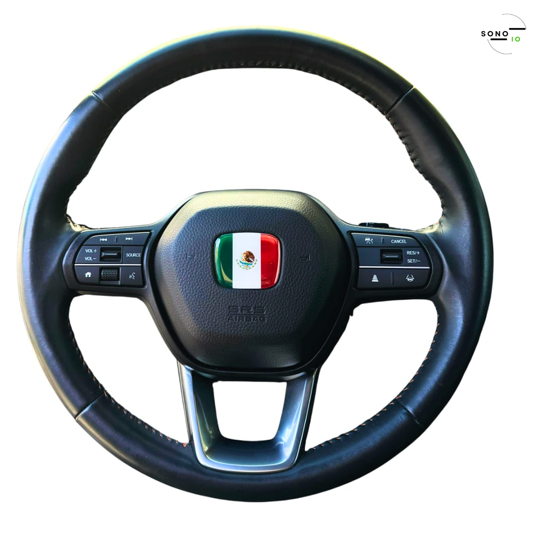 Mexico 3D Emblem Steering Wheel for Automotive - Compatible with Most Hondas