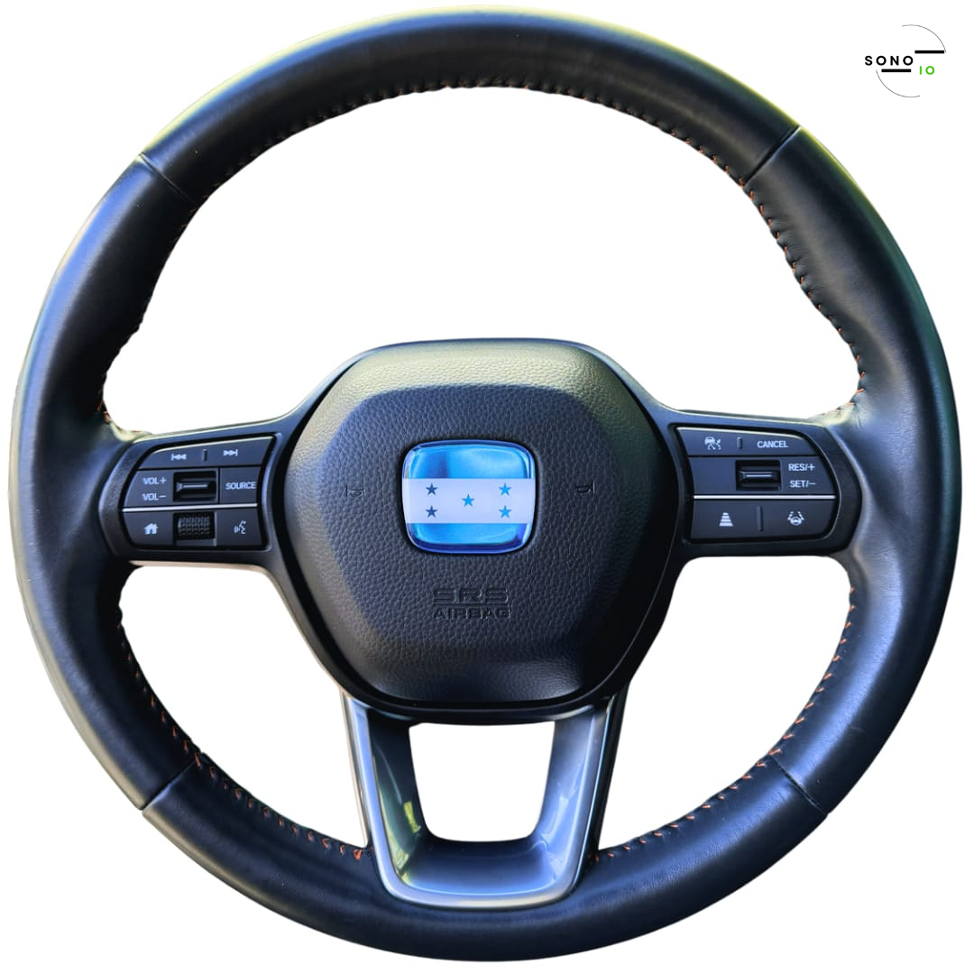 Honduras 3D Emblem Steering Wheel for Automotive - Compatible with Most Hondas