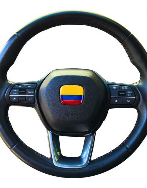 Load image into Gallery viewer, Colombia Flag 3D Emblem Steering Wheel - automotive (comparable with most Hondas)
