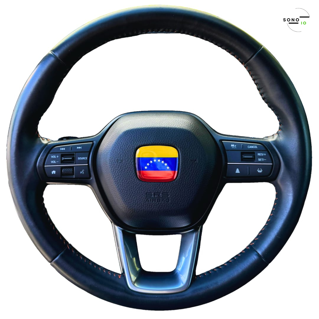 Venezuela 3D Emblem Steering Wheel for Automotive - Compatible with Most Hondas