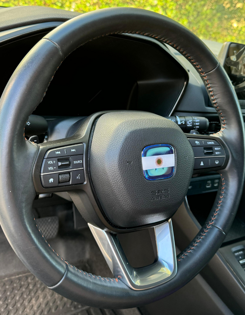 Load image into Gallery viewer, Argentinean Flag 3D Emblem Steering Wheel - automotive (comparable with most Hondas).
