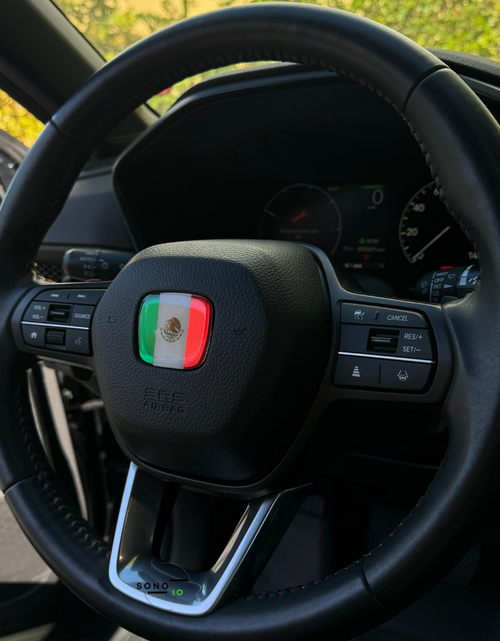 Load image into Gallery viewer, Mexico 3D Emblem Steering Wheel for Automotive - Compatible with Most Hondas
