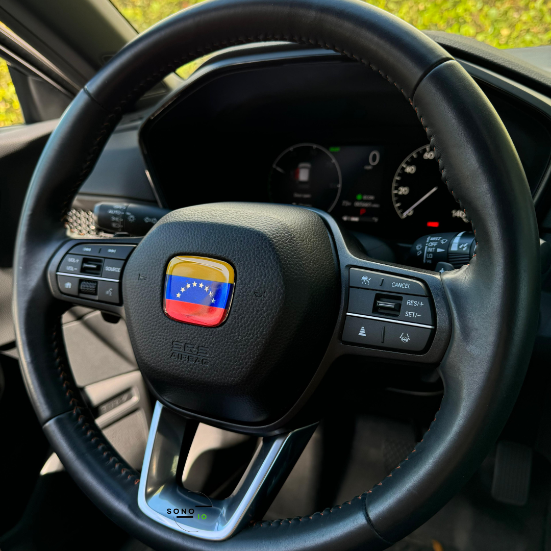 Venezuela 3D Emblem Steering Wheel for Automotive - Compatible with Most Hondas