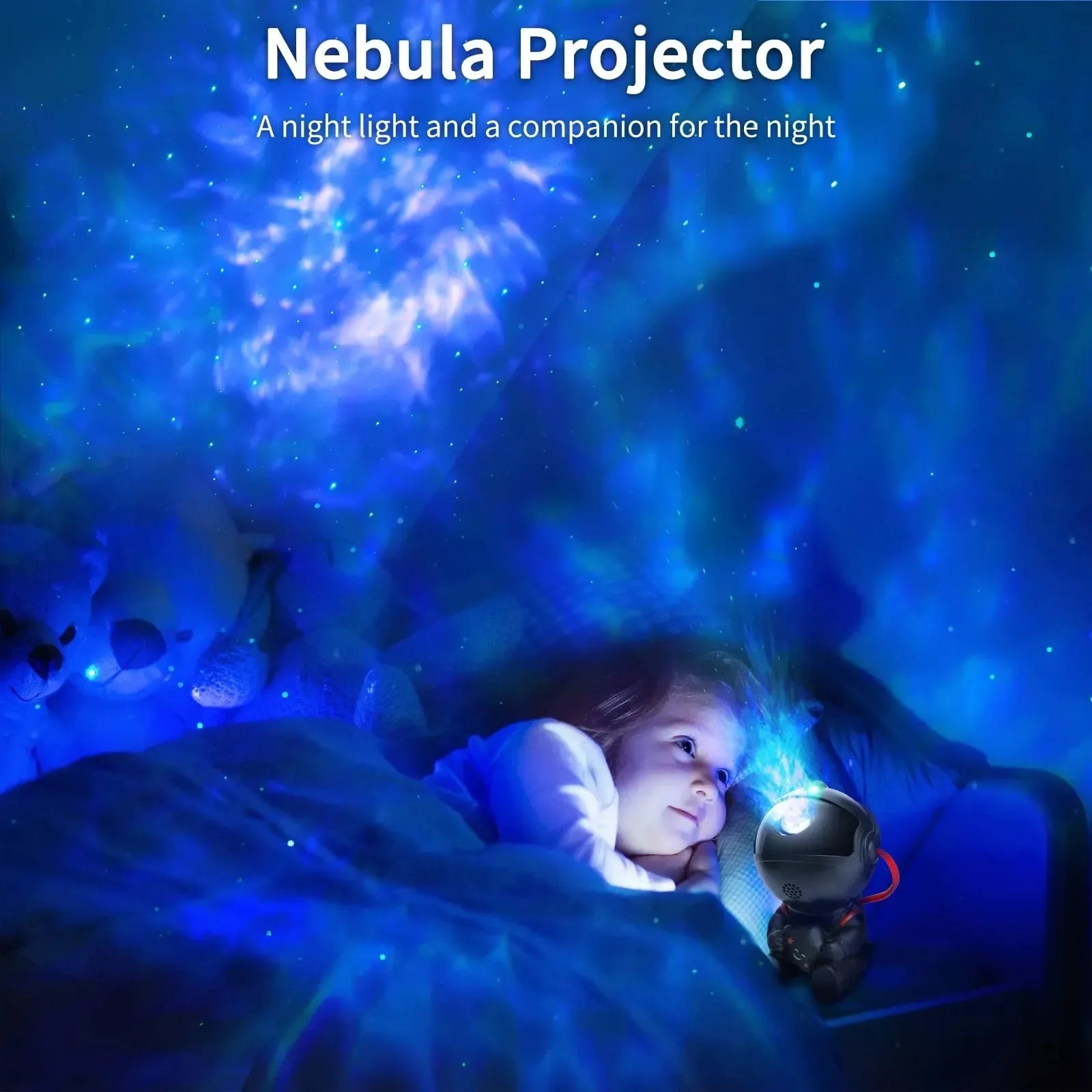 Star Projector Galaxy Light Multiple Nebula Modes Space Astronaut Projector with Remote Control Galaxy Projector for Bedroom Kid