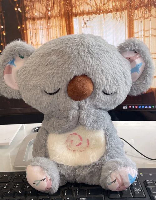 Load image into Gallery viewer, Cute Soothing Koala Calming Anxiety Relief Breathing Koala Bear Toy Sleep Buddy Plush Doll with Lights
