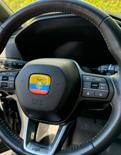 Load image into Gallery viewer, Ecuador Flag 3D Emblem Steering Wheel - automotive (comparable with most Hondas)
