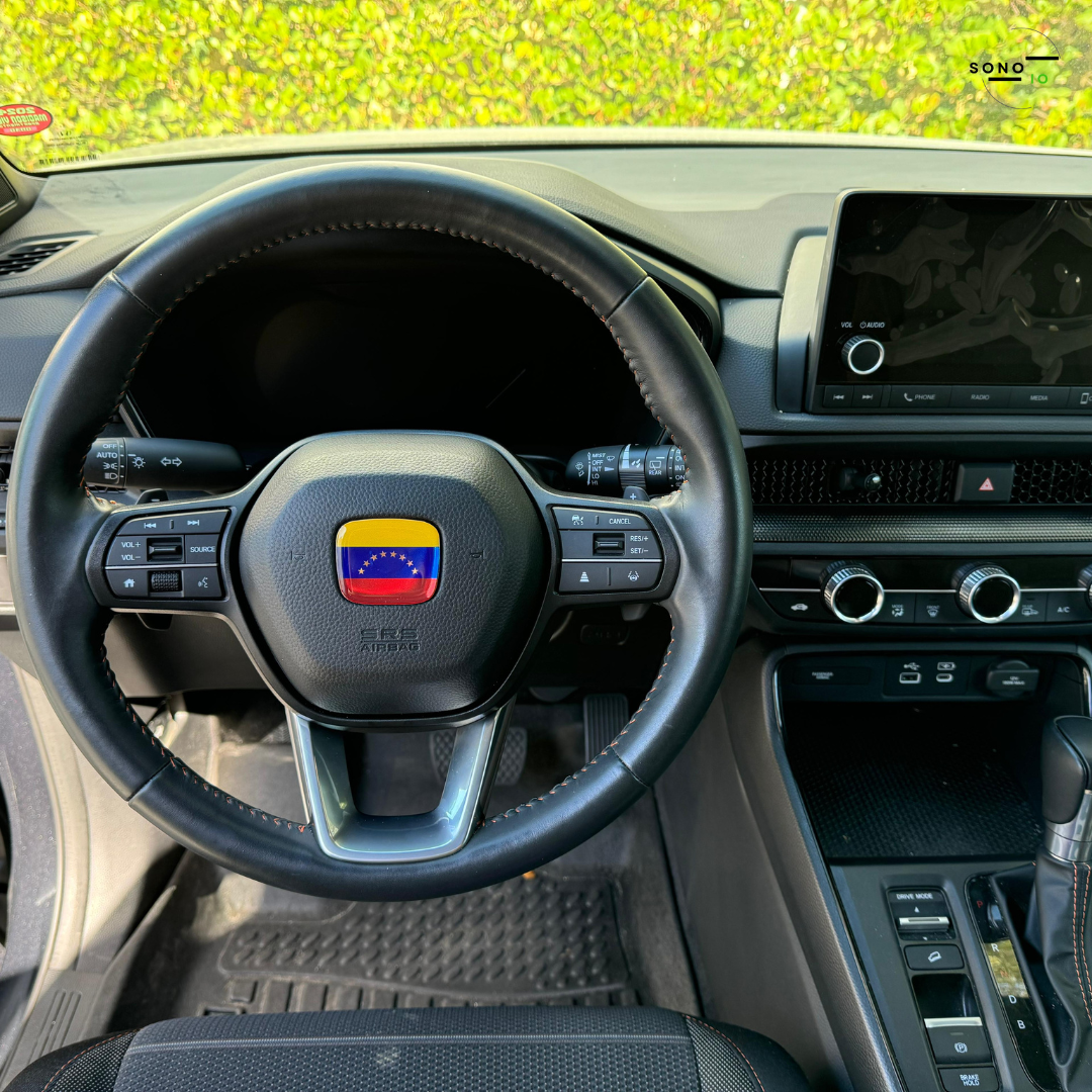 Venezuela 3D Emblem Steering Wheel for Automotive - Compatible with Most Hondas