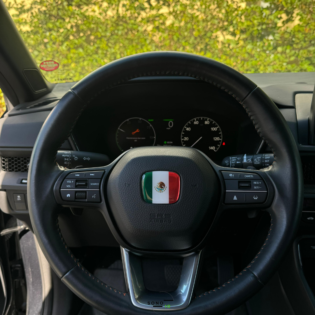 Mexico 3D Emblem Steering Wheel for Automotive - Compatible with Most Hondas