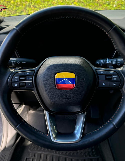 Load image into Gallery viewer, Venezuela 3D Emblem Steering Wheel for Automotive - Compatible with Most Hondas
