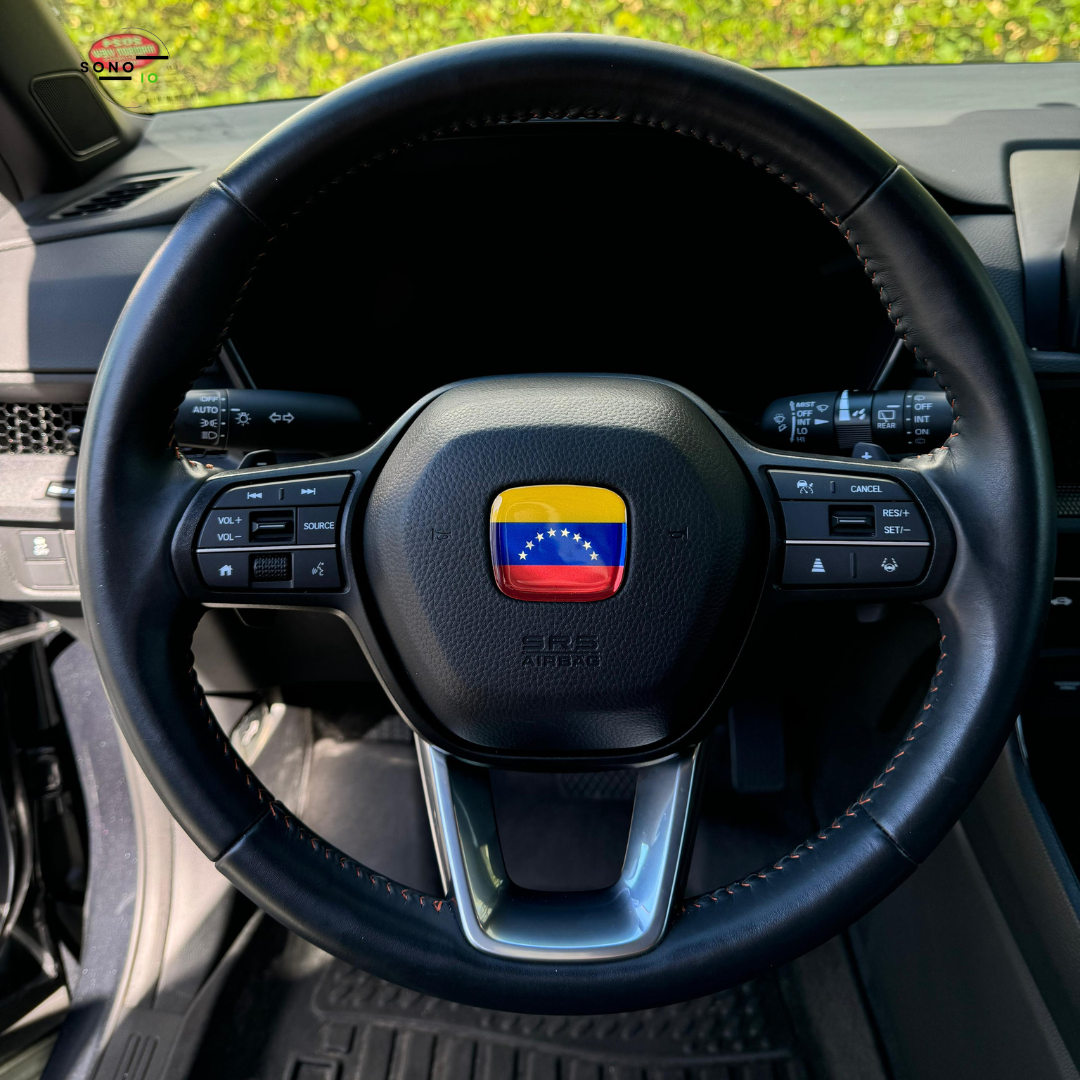 Venezuela 3D Emblem Steering Wheel for Automotive - Compatible with Most Hondas