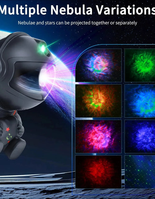 Load image into Gallery viewer, Star Projector Galaxy Light Multiple Nebula Modes Space Astronaut Projector with Remote Control Galaxy Projector for Bedroom Kid
