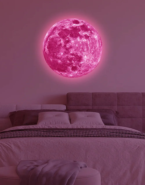 Load image into Gallery viewer, Aesthetic 3D Luminous Moon Wall Sticker Glow In The Dark Fluorescent Sticker PVC Home Kids Room Decals Wall Decor Wallpaper
