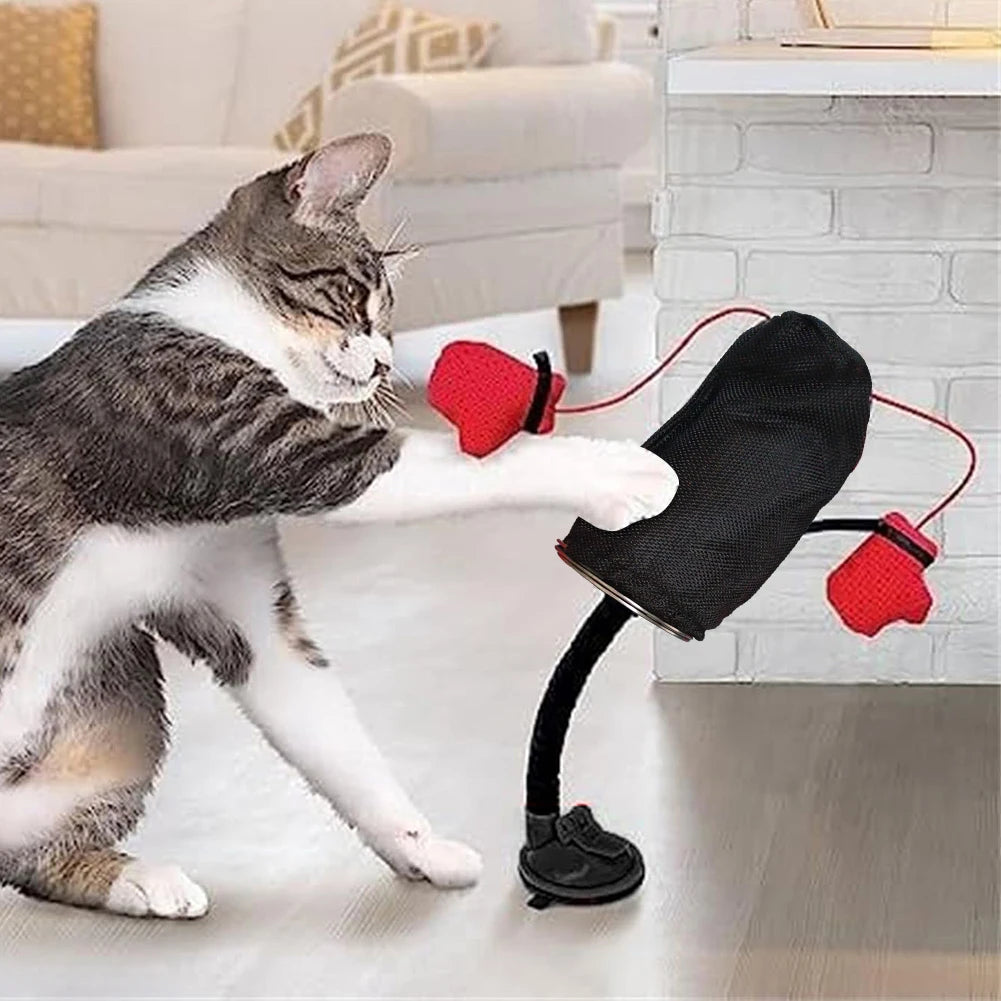 Innovative Cat Toys With Boxing Gloves Interactive Kittens Toys For Cat Kittens Training for Kitten Pet Cat Supplies