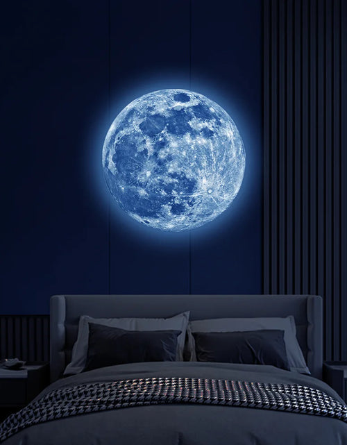 Load image into Gallery viewer, Aesthetic 3D Luminous Moon Wall Sticker Glow In The Dark Fluorescent Sticker PVC Home Kids Room Decals Wall Decor Wallpaper
