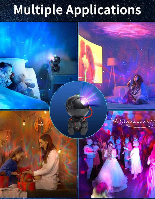 Load image into Gallery viewer, Star Projector Galaxy Light Multiple Nebula Modes Space Astronaut Projector with Remote Control Galaxy Projector for Bedroom Kid
