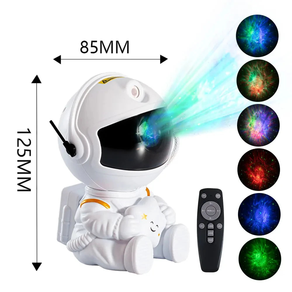 Star Projector Galaxy Light Multiple Nebula Modes Space Astronaut Projector with Remote Control Galaxy Projector for Bedroom Kid