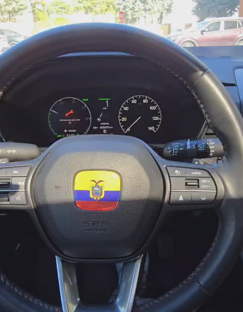 Load and play video in Gallery viewer, Ecuador Flag 3D Emblem Steering Wheel - automotive (comparable with most Hondas)
